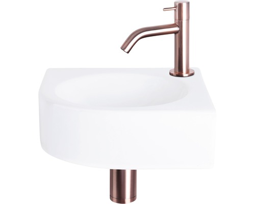 Wastafel met kraan voor de badkamer