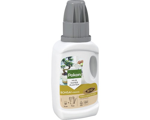 Plantenvoeding voor bonsaiplanten in een fles
