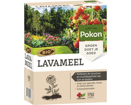 Verpakking lavameel voor bodemverbetering en plantversterking