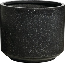 Ronde bloempot met gespikkelde afwerking