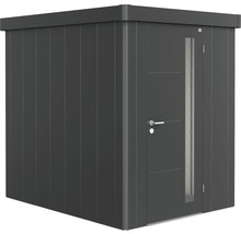 Metalen tuinhuis met deur en raam