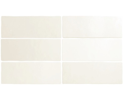 Wandtegel Lava white 6,5x20 cm