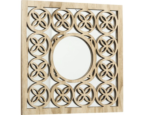 Wandpaneel hout spiegel Mahal 1 30x30 cm