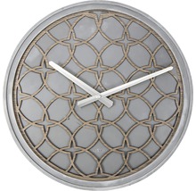 NEXTIME Wandklok hout grijs ø 39 cm