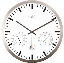 Wandklok met temperatuurweergave en hygrometer