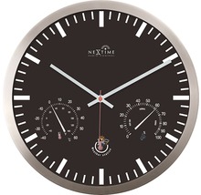 Nextime radiogestuurde wandklok met thermometer en hygrometer