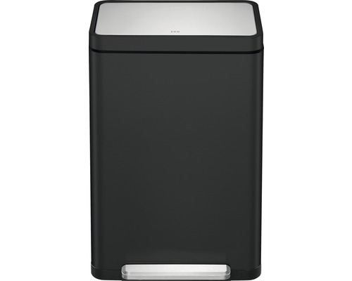 Rechthoekige metalen pedaalemmer met deksel