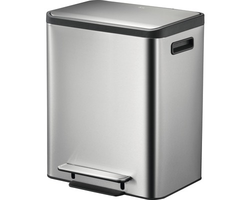 Rechthoekige metalen pedaalemmer met deksel