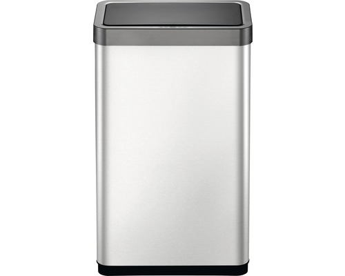 Rechthoekige afvalemmer van roestvrij staal met deksel