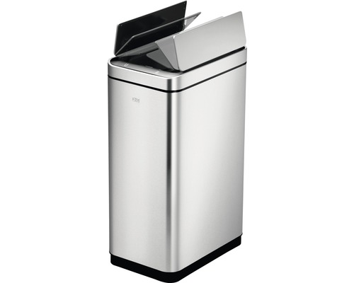 Afvalbak van roestvrij staal met open deksel voor afvalverwerking