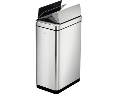 EKO afvalemmer van roestvrij staal met open deksel
