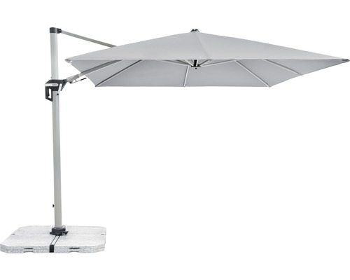 DOPPLER Zweefparasol Active II lichtgrijs 350x260 cm