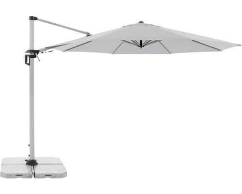 DOPPLER Zweefparasol Active lichtgrijs Ø 370 cm