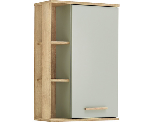 Badkamerkast met open schap en deur