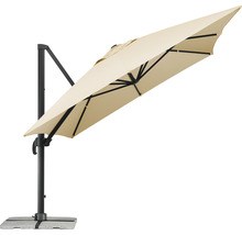 Vrijhangende parasol met betonvoet voor de tuin