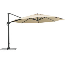 Vrijhangende parasol met parasolvoet