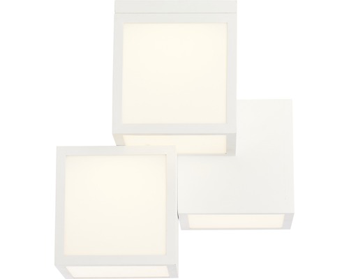 BRILLIANT LED Plafondlamp Cubix 3-lichts wit