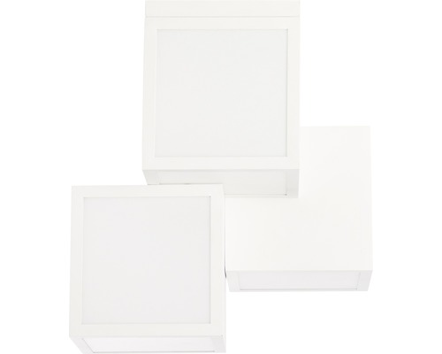 Vierkante witte led-wandlamp