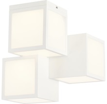 Plafondlamp met drie witte kubussen