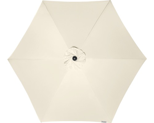 Bovenaanzicht van een parasol