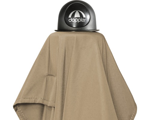 Doppler logo op een paraplu