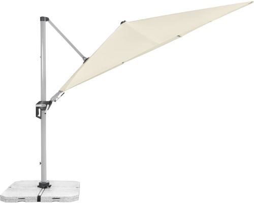 Vrijstaande parasol met standaard voor de tuin