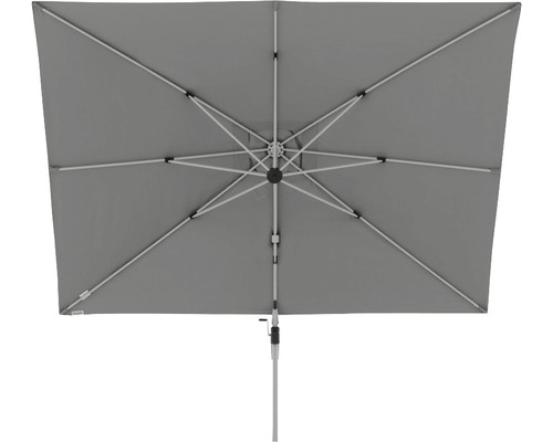 Rechthoekige parasol met baleinen en slinger mechanisme