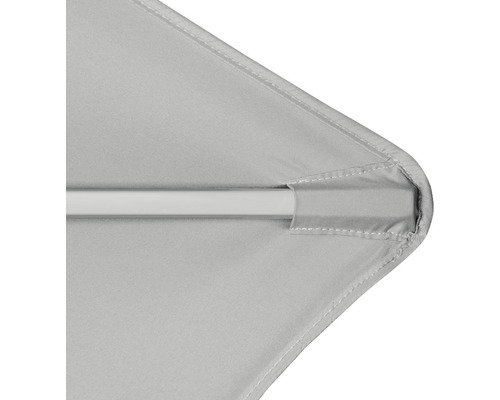 Detailweergave van een parasolpunt met steun