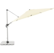 Vrijhangende parasol met betonnen voet voor de tuin