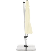 Zijparasol met betonnen voet