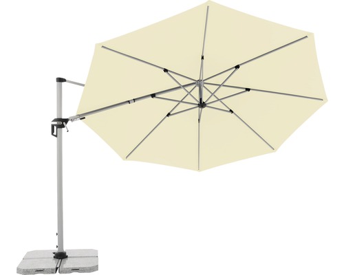 Vrijhangende parasol met voet