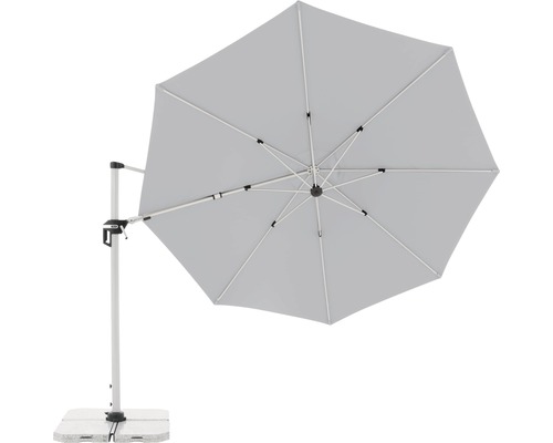 Vrijhangende parasol met voet voor buiten