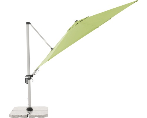 Vrijhangende parasol met stenen voet voor buiten