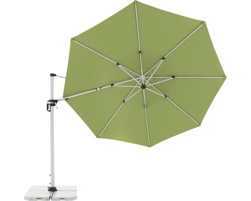Vrijhangende parasol met voet