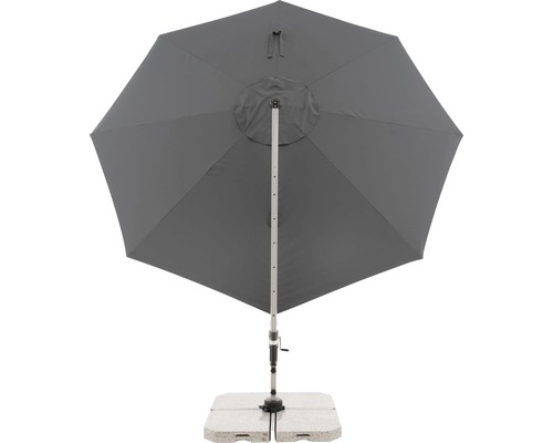 Grijze parasol met voet