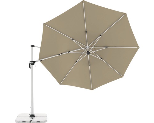 Vrijhangende parasol met stevige voet voor buiten