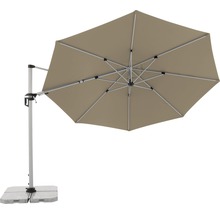 Vrijhangende parasol met granieten voet voor buiten