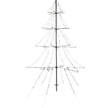 Kerstboom met verlichting voor buiten