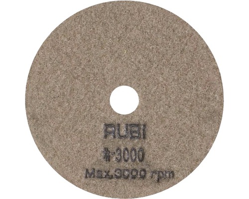 Polijstschijf voor tegels met een maximaal toerental van 3000 toeren per minuut