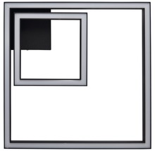 Vierkante led-wandlamp met zwarte houder