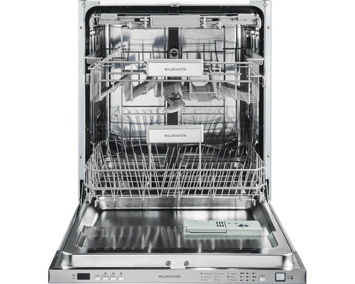 Geopende vaatwasser met vaatwaskorven