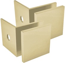 Metalen hoekverbinder met boorgat voor bevestigingsschroeven