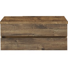 Wastafelonderkast met houten decor