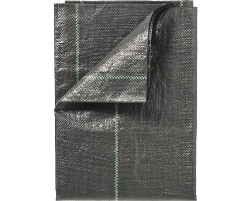 NATURE Worteldoek zwart 100 g/m² 210x210 cm Zwart worteldoek met markeerlijnen