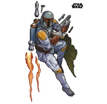 Star Wars Boba Fett stripfiguur met wapen en raketrugzak