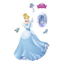 Cinderella muursticker met sprookjesmotieven voor decoratie van kinderkamers