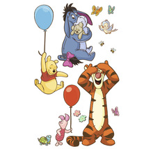 Illustratie van Winnie de Poeh en zijn vrienden met ballonnen
