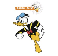 Donald Duck stripfiguur illustratie