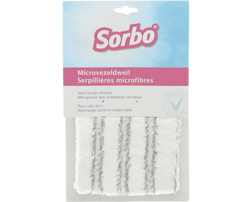 Sorbo microvezel dweil voor harde vloeren in verpakking