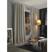 HOME FASHION Verduisterend isolerend geluidswerend gordijn met plooiband natuur 135x245 cm-thumb-1 HOME FASHION Verduisterend isolerend geluidswerend gordijn met plooiband natuur 135x245 cm-thumb-1